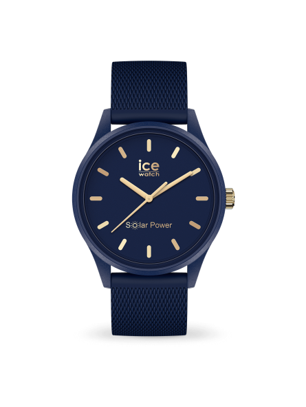 Montre Ice Watch solar power - Navy gold - Medium - 3H - Réf. 018744
