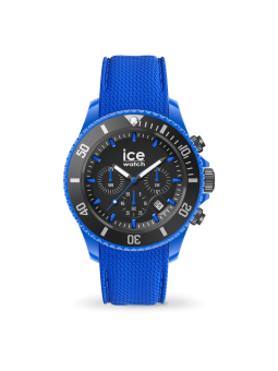 Montre Homme Ice Watch Chrono Neon Blue bracelet Silicone 19840